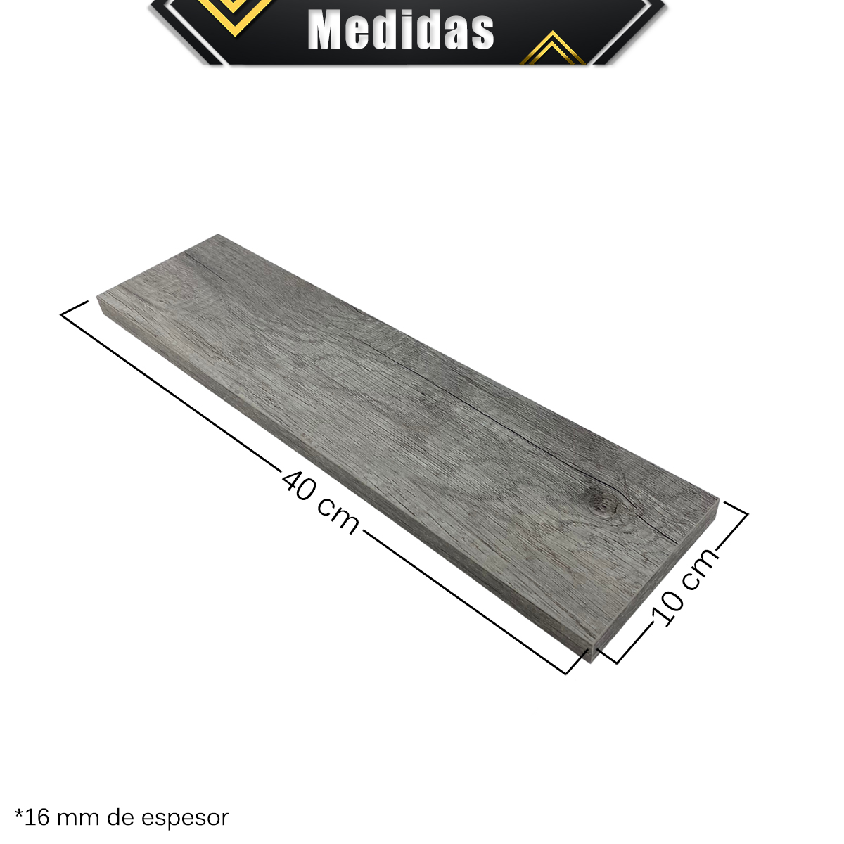 Foto 4 | Repisas Flotantes 40 x 10 cm 6 Piezas