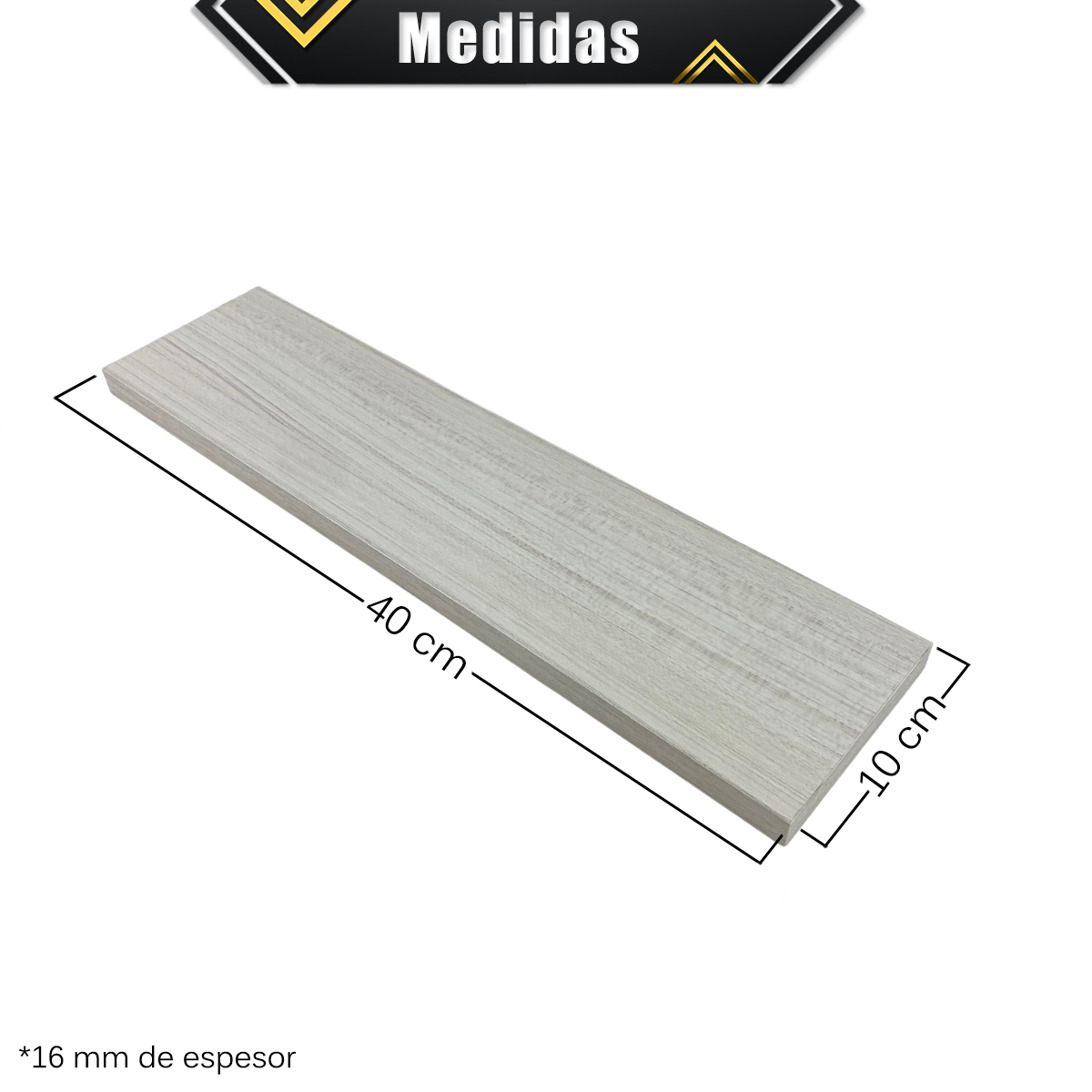 Foto 5 pulgar | Repisas Flotantes 40 x 10 cm 6 Piezas