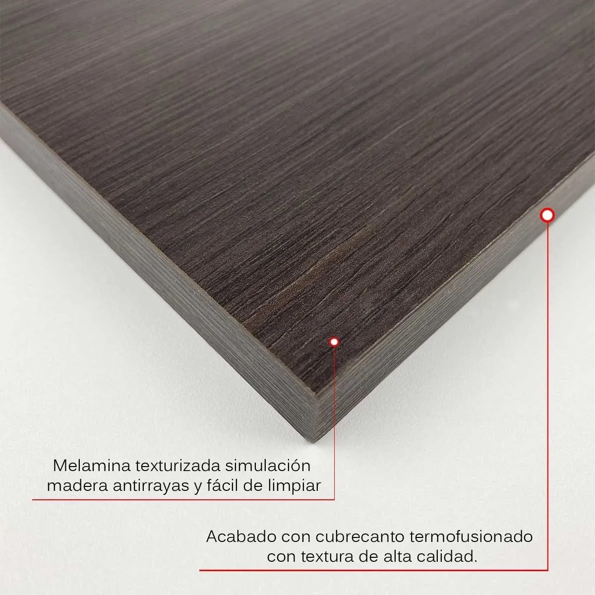 Foto 3 | 3 Repisas Flotantes Minimalistas Melamina Liquidacion Poliespacios R40S3L-24 Chocolate 40x15cm