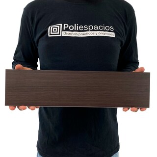 Foto 3 | Set 6 Repisas Flotantes Poliespacios R410S6-24 Marrones 40 x 10 cm