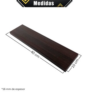 Foto 4 | Set 6 Repisas Flotantes Poliespacios R410S6-24 Marrones 40 x 10 cm