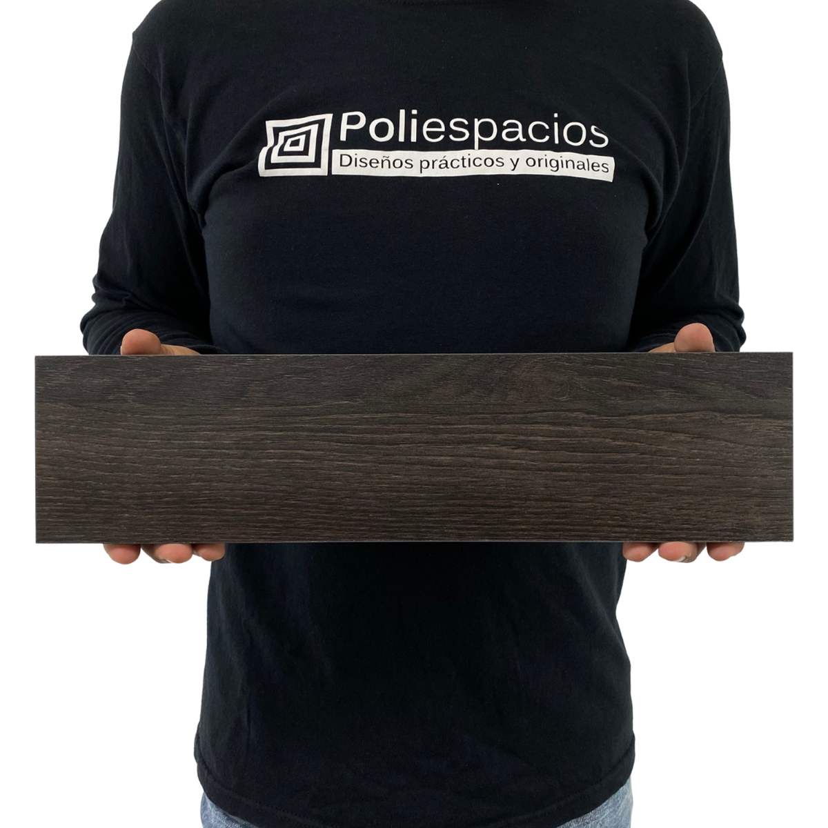 Foto 4 | Set 6 Repisas Flotantes Poliespacios R410S6-33 Negras 40x10 cm