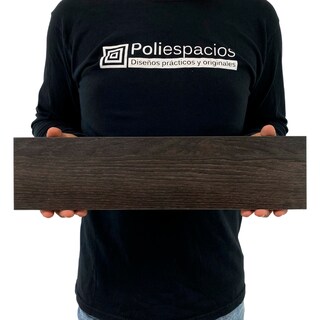 Foto 4 | Set 6 Repisas Flotantes Poliespacios R410S6-33 Negras 40x10 cm