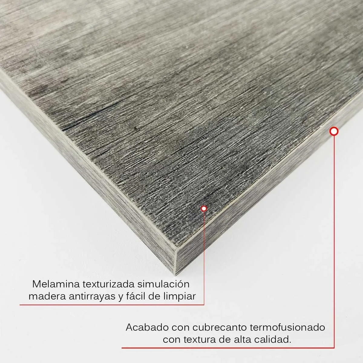 Foto 5 | 3 Repisas Flotantes Minimalistas de Melamina Poliespacios R82S3L-17 Grises 80 x 20 cm
