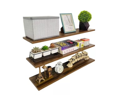 Foto 1 | Set de 3 Repisas Flotantes Pagoda Color Cafe
