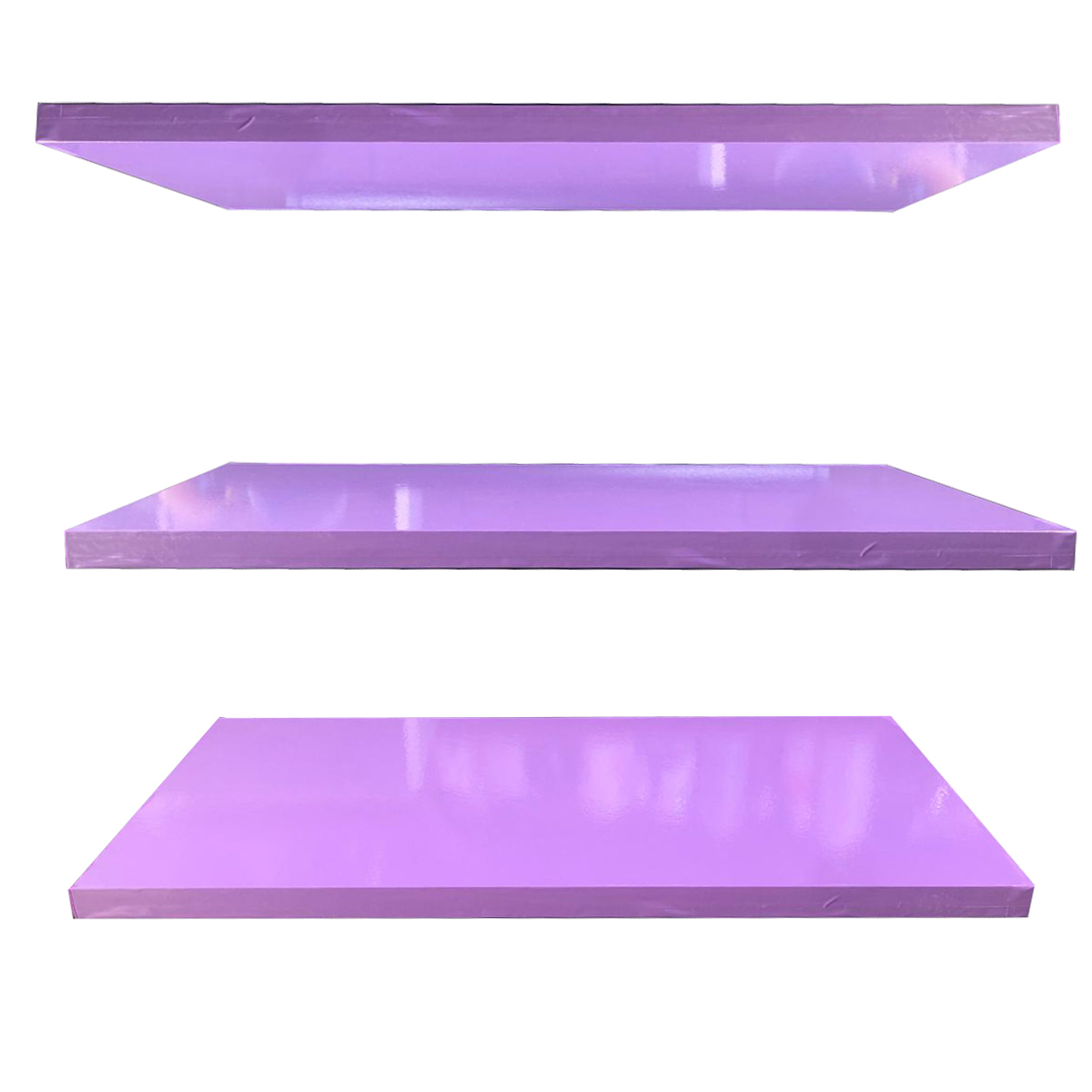 Foto 4 pulgar | Set Repisas Flotantes Lilas 20x50 cm 3 Piezas