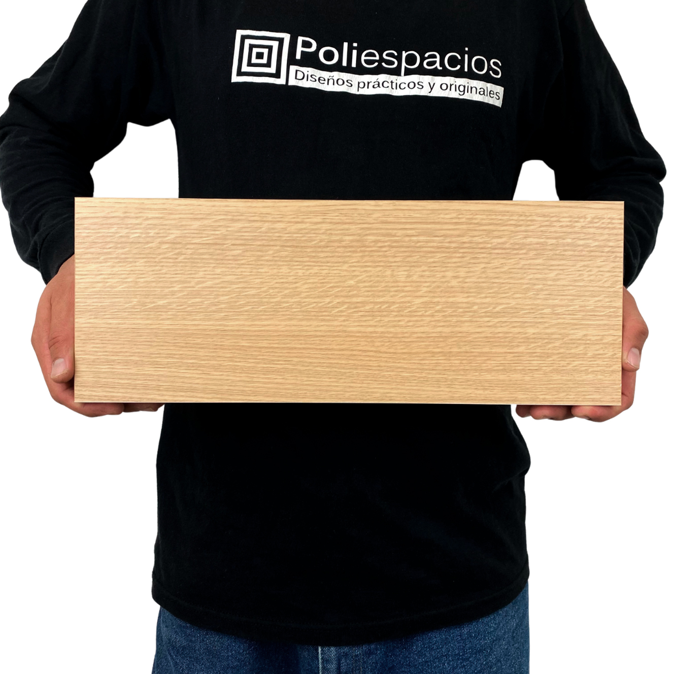 Foto 4 pulgar | 6 Repisas Estanteria Flotante Libros Madera Melamina Poliespacios R40s6-21 Roble Americano 40x15cm