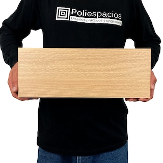 Foto 3 | 6 Repisas Estanteria Flotante Libros Madera Melamina Poliespacios R40s6-21 Roble Americano 40x15cm