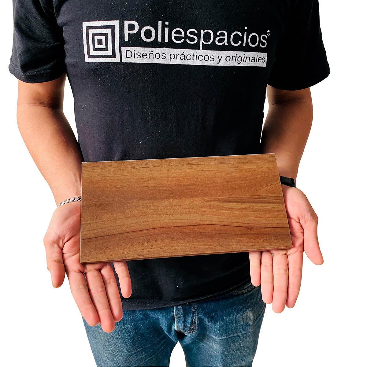 Foto 4 pulgar | 3 Repisas Estanteria Flotante Libros Madera Melamina Poliespacios R30set-28 Nogal 30x15cm