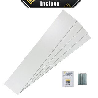 Foto 8 | 4 Repisas Estanteria Flotante Libros Madera Melamina Poliespacios R80s4-03 Blanco 80x15cm