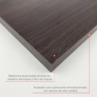 Foto 4 | 6 Repisas Estanteria Flotante Libros Madera Melamina Poliespacios R40s6-24 Chocolate 40x15cm