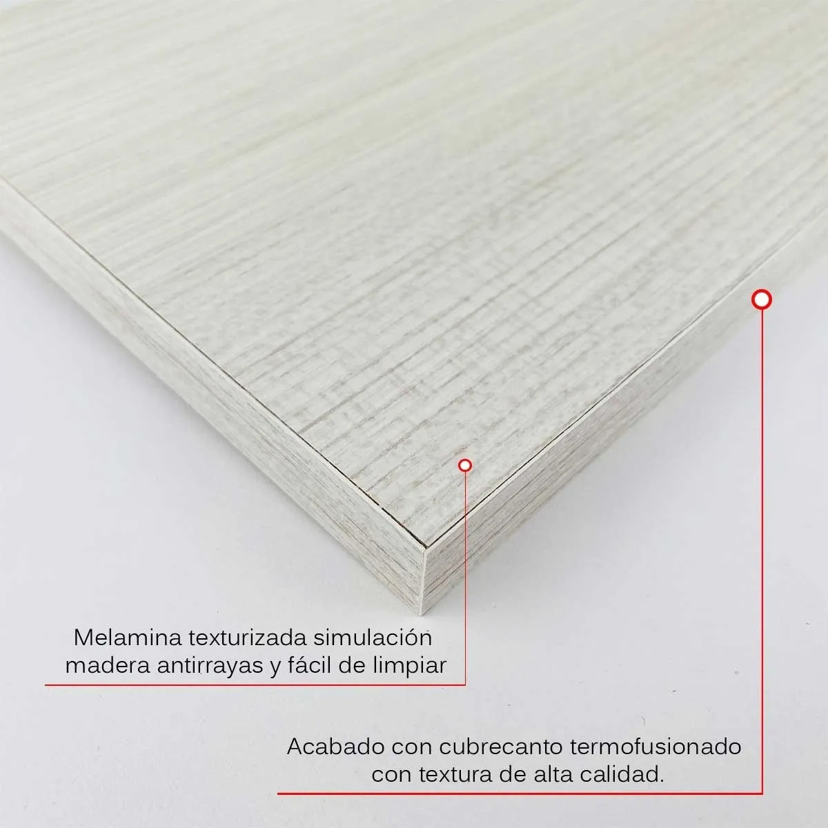 Foto 5 pulgar | 3 Repisas Estanteria Flotante Libros Madera Melamina Poliespacios R82s3-25 Teka Artico 80x20cm