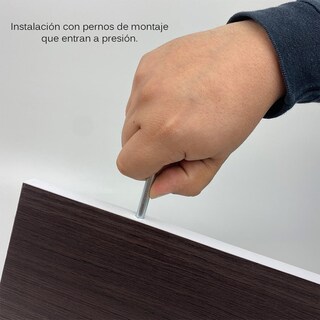 Foto 5 | 3 Repisas Estanteria Flotante Libros Madera Melamina Poliespacios R30set-24 Chocolate 30x15cm