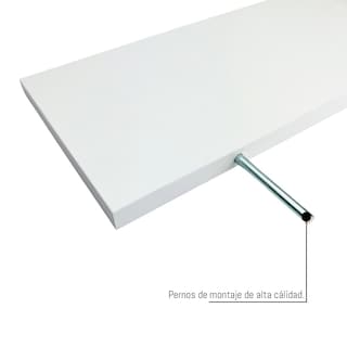 Foto 4 | 3 Repisas Estanteria Flotante Libros Madera Melamina Poliespacios R30s3-03 Blanco 30x15cm