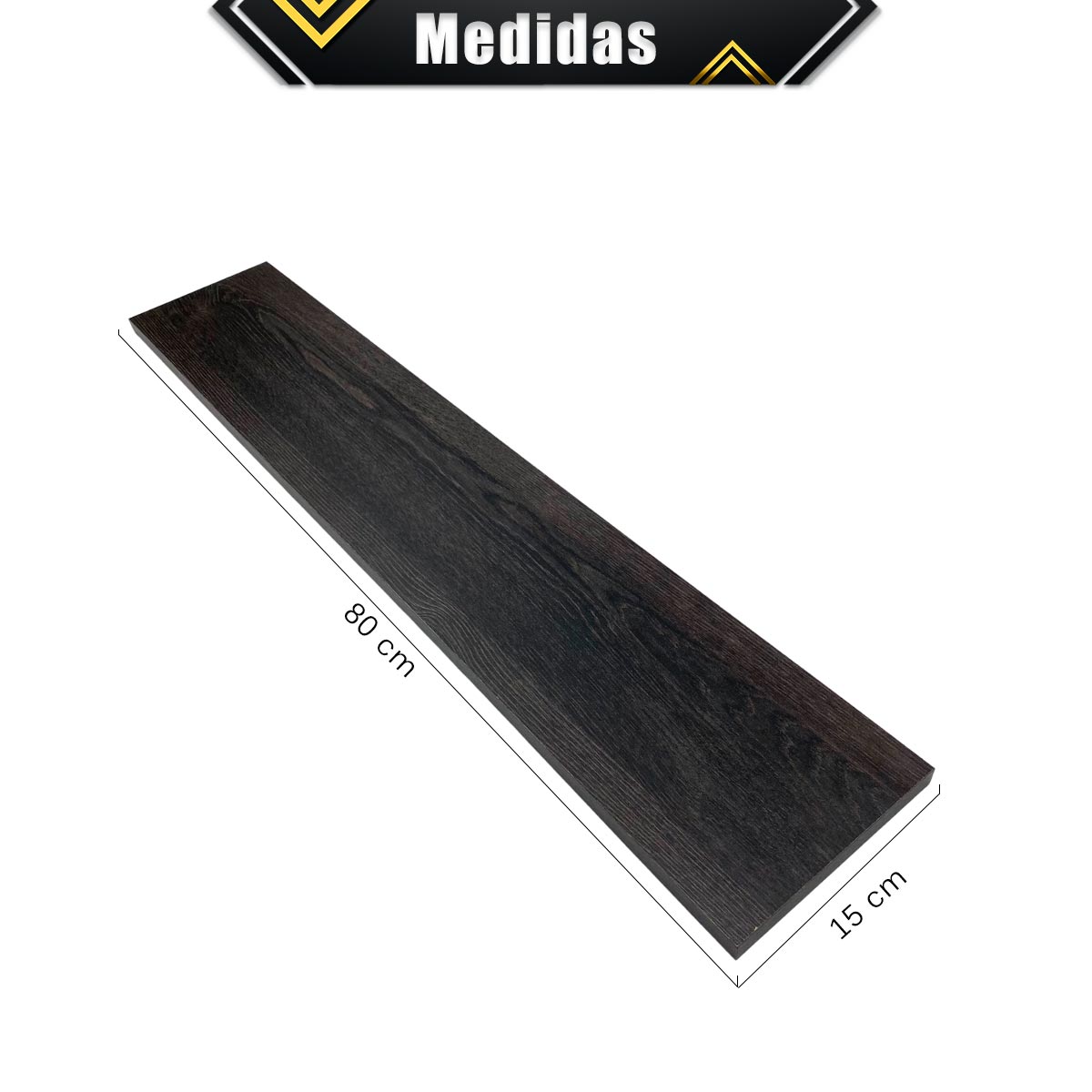 Foto 6 pulgar | 4 Repisas Estanteria Flotante Libros Madera Melamina Poliespacios R80s4-33 Espresso 80x15cm