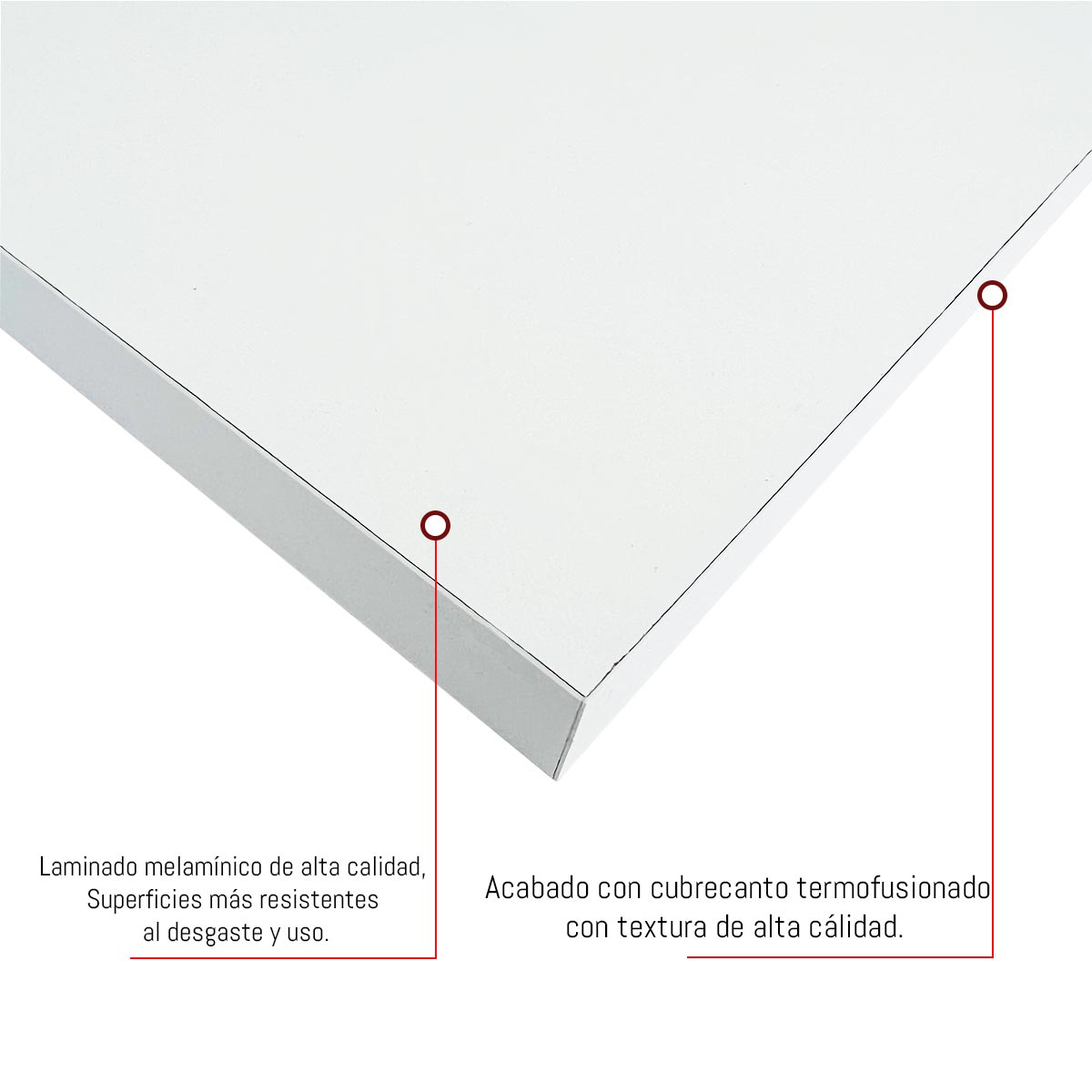 Foto 4 pulgar | 6 Repisas Estanteria Flotante Libros Madera Melamina Poliespacios R40s6-03 Blanco 40x15cm