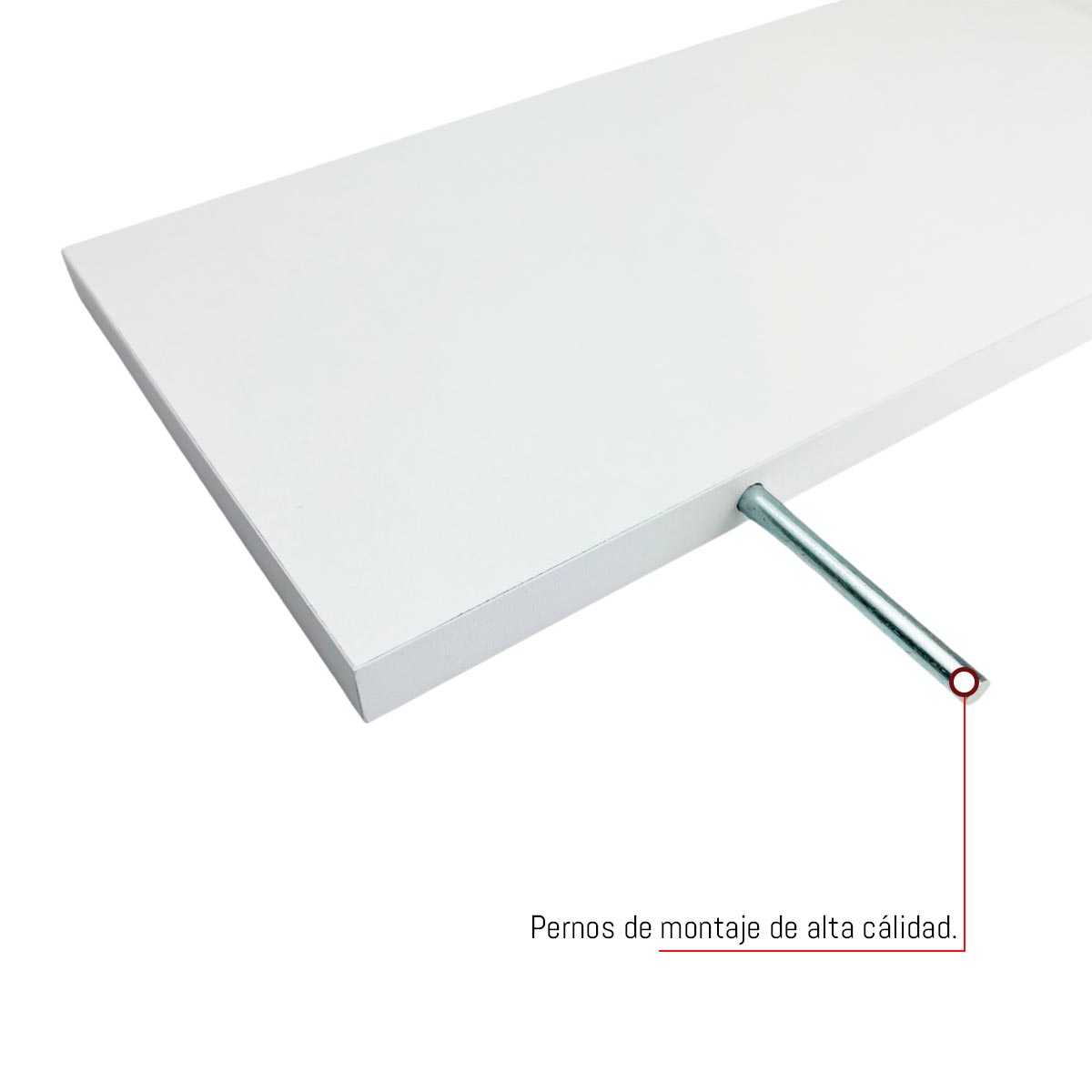 Foto 5 pulgar | 6 Repisas Estanteria Flotante Libros Madera Melamina Poliespacios R40s6-03 Blanco 40x15cm