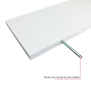 Foto 4 | 6 Repisas Estanteria Flotante Libros Madera Melamina Poliespacios R40s6-03 Blanco 40x15cm