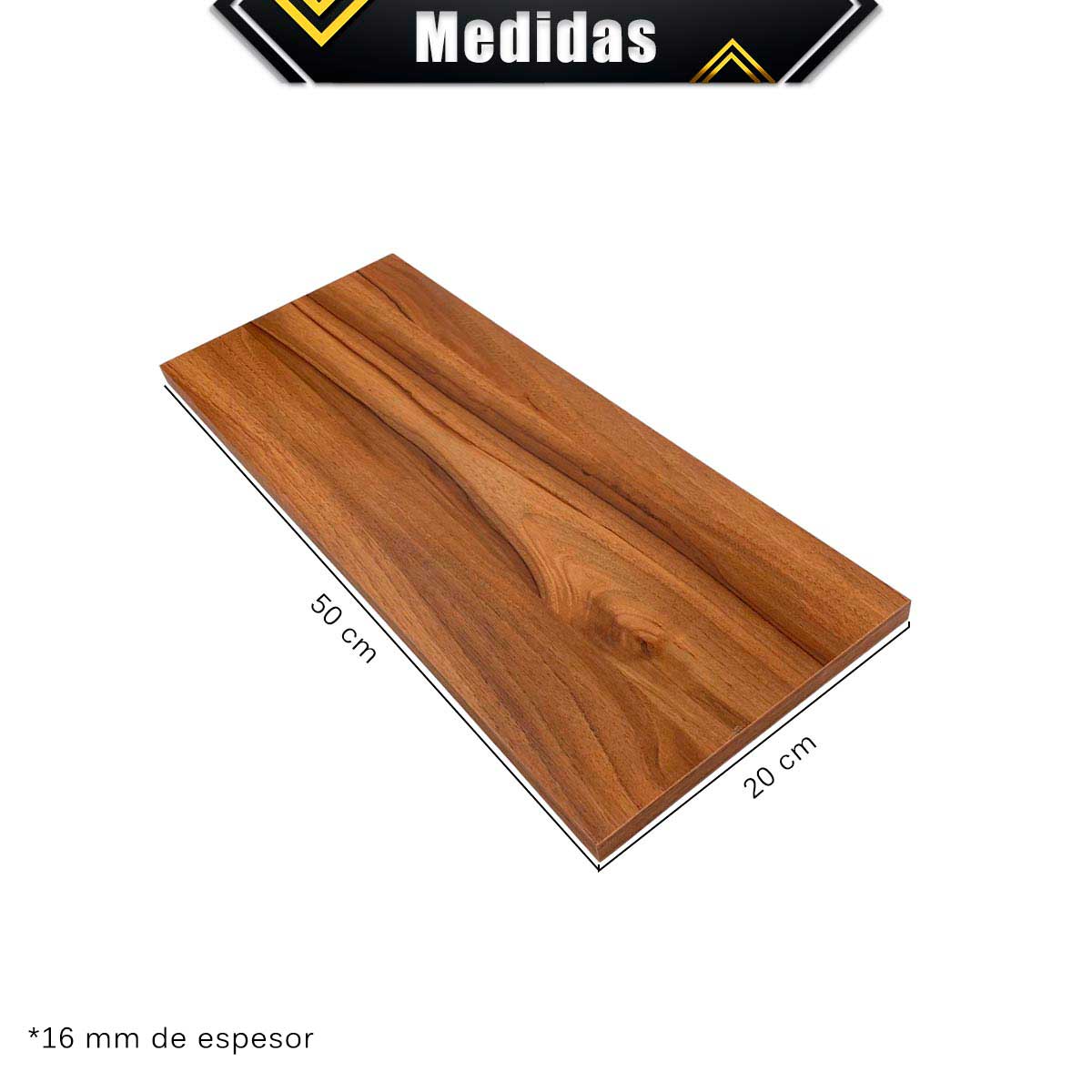 Foto 6 pulgar | 6 Repisas Estanteria Flotante Libros Madera Melamina Poliespacios R52s6-28 Nogal 50x20cm