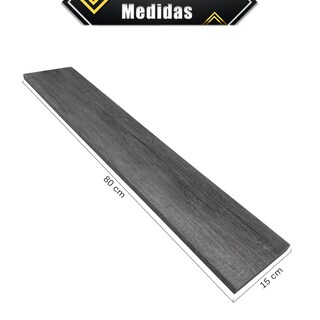 Foto 5 | 3 Repisas Estanteria Flotante Libros Madera Melamina Poliespacios R80s3-17 Lombardia 80x15cm