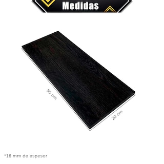 Foto 5 | 6 Repisas Estanteria Flotante Libros Madera Melamina Poliespacios R52s6-33 Espresso 50x20cm