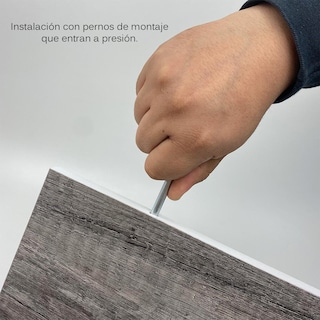 Foto 2 | 3 Repisas Estanteria Flotante Libros Madera Melamina Poliespacios R40set-17 Lombardia 40x15cm