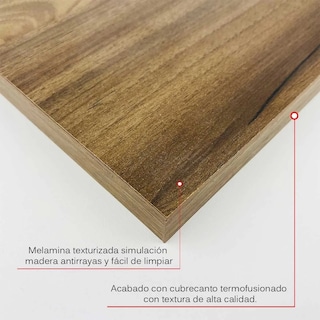 Foto 3 | 3 Repisas Estanteria Flotante Libros Madera Melamina Poliespacios R40set-28 Nogal 40x15cm