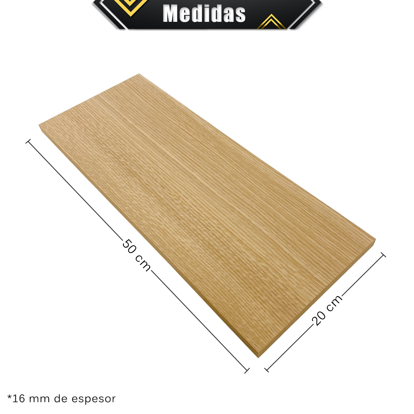 Foto 7 | 6 Repisas Estanteria Flotante Libros Madera Melamina Poliespacios R52s6-21 Roble Americano 50x20cm