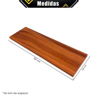 Foto 6 | Repisas Poliespacios Madera Melamina R52s3-28 Nogal 3 Piezas 50 x 20 cm