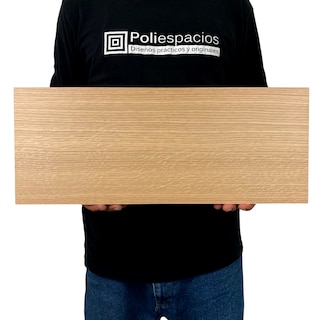 Foto 3 | 3 Repisas Poliespacios R52s3-21 Roble Americano Flotantes Madera Melamina 50x20cm