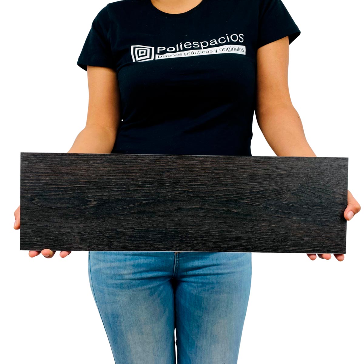 Foto 3 pulgar | Repisas Poliespacios de Madera Melamina 6 Piezas Espresso 50 x 15 cm