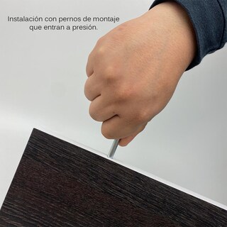 Foto 4 | Repisas Poliespacios de Madera Melamina 6 Piezas Espresso 50 x 15 cm