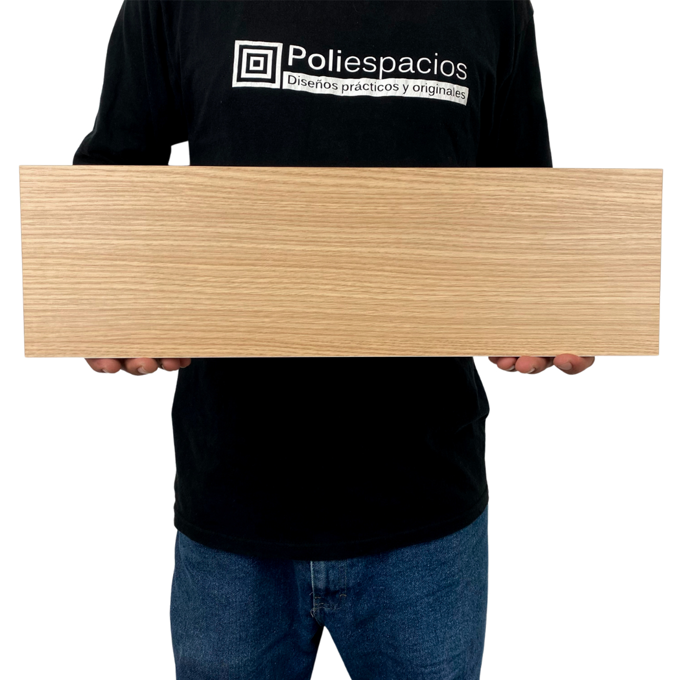 Foto 4 pulgar | Repisas Poliespacios de Madera Melamina 4 Piezas Roble Americano 50 x 15 cm