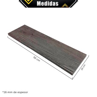 Foto 6 | Repisas Poliespacios Madera Melamina R52s3-17 3 Piezas Lombardia 50 x 20 cm