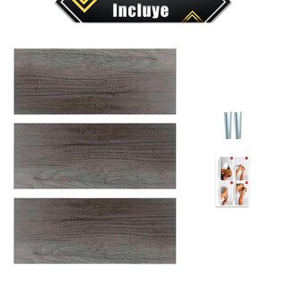 Foto 7 | Repisas Poliespacios Madera Melamina R52s3-17 3 Piezas Lombardia 50 x 20 cm