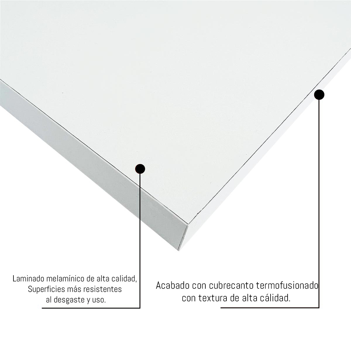 Foto 5 pulgar | 3 Repisas Poliespacios R50s3-03 Blanco Flotantes Madera Melamina 50x15cm