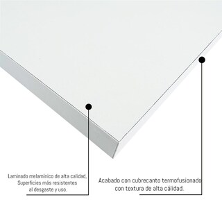 Foto 4 | 3 Repisas Poliespacios R50s3-03 Blanco Flotantes Madera Melamina 50x15cm