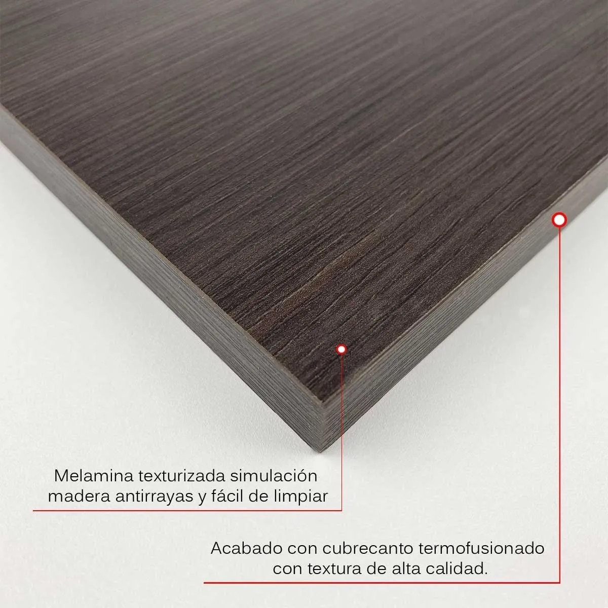 Foto 3 | 4 Repisas Estantería Flotante Libros Madera Melamina Poliespacios R50s4-24 Chocolate 50x15cm