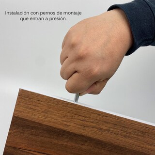 Foto 4 | Repisas Poliespacios Madera Melamina 6 Piezas Nogal 50 x 15 cm