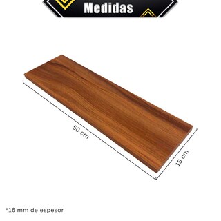 Foto 5 | Repisas Poliespacios Madera Melamina 6 Piezas Nogal 50 x 15 cm