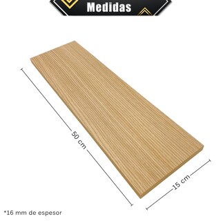Foto 7 | Repisas Poliespacios de Madera Melamina 6 Piezas 50 x 15 cm