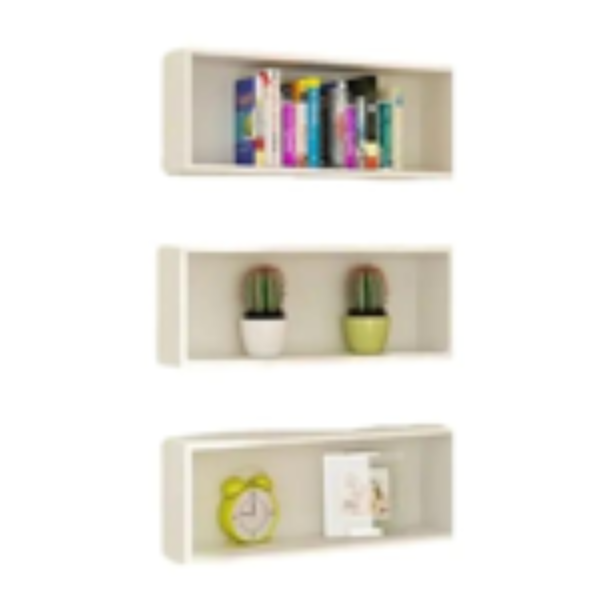 Set 3 Repisas Flotantes Libreros Empotrables En Pared