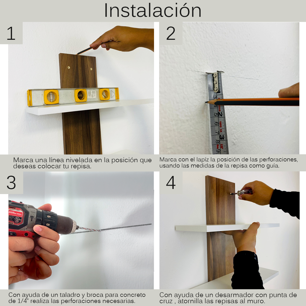 Foto 9 pulgar | Repisas para Baño Poliespacios Ho09-28 Marrón