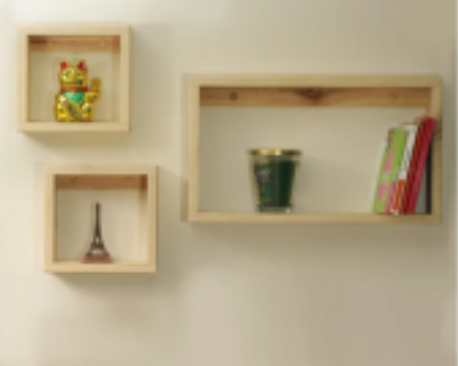 Set 3 Repisas Flotantes Libreros Empotrables En Pared