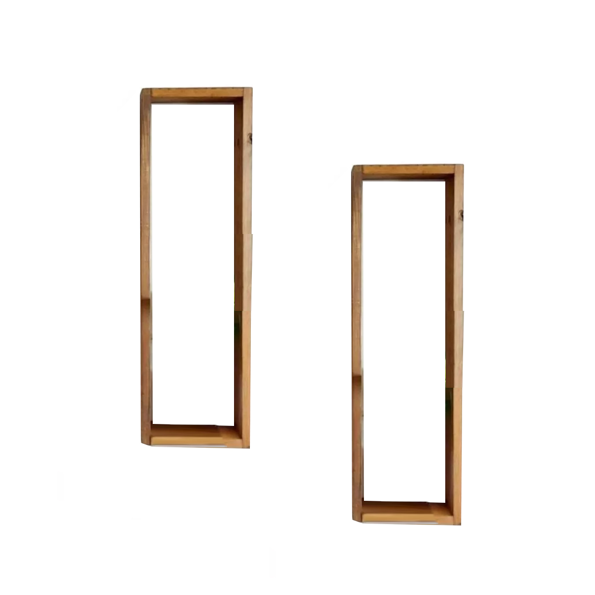 Foto 2 | Pack 2 Repisas Mdf Rectangulares Plantas Decoración Pared Café