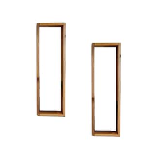 Foto 2 | Pack 2 Repisas Mdf Rectangulares Plantas Decoración Pared Café