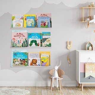 Foto 7 | Estantería Flotante Hblife De Pared Invisible De 60 Cm Para Niños - Venta Internacional.