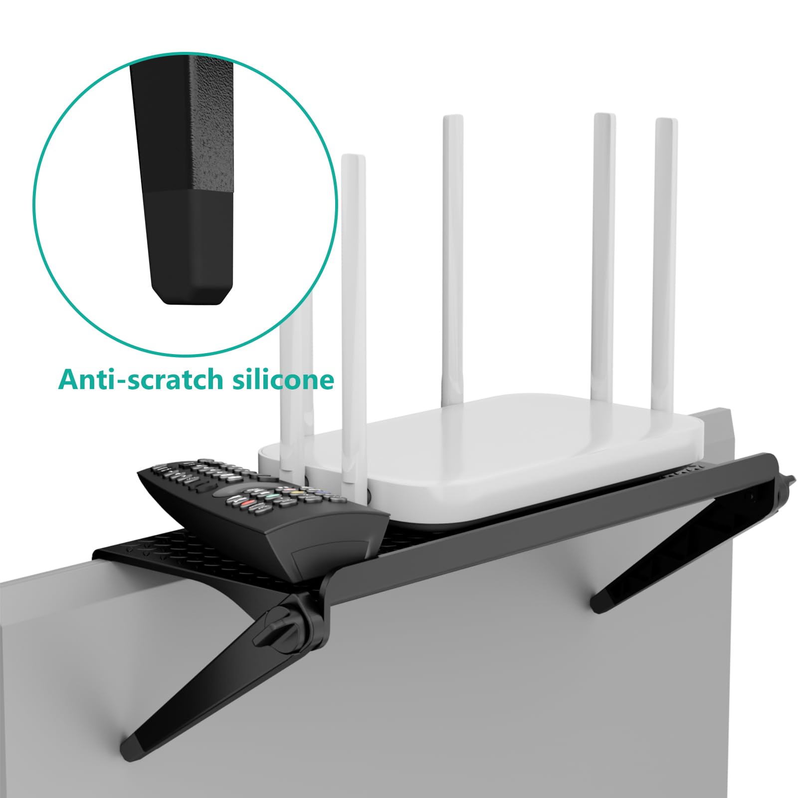Foto 8 pulgar | Estante Superior para Tv Wali Tsp002-2b Negro 12 " Ajustable - Venta Internacional