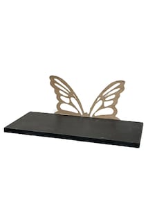 Foto 2 | Repisa Flotante Mariposa Organizador 20x40 Dorado C/negro Hogar