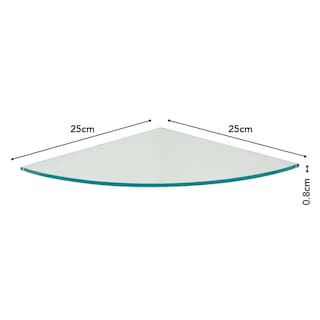 Foto 1 | Repisa De Vidrio Vetro Prat-k 25 X 25cm